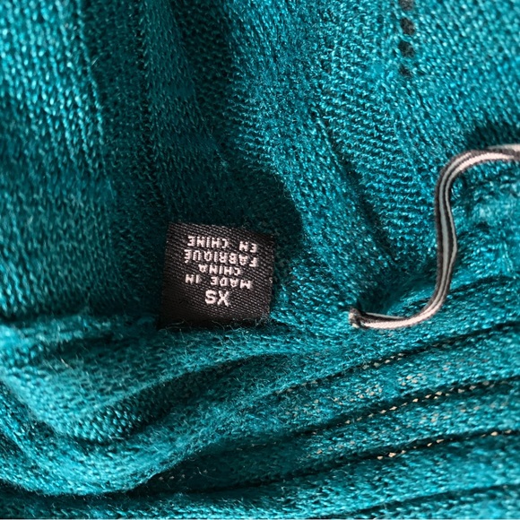 Knitted and knitted cardigan sweater, green, xs - Picture 6 of 6